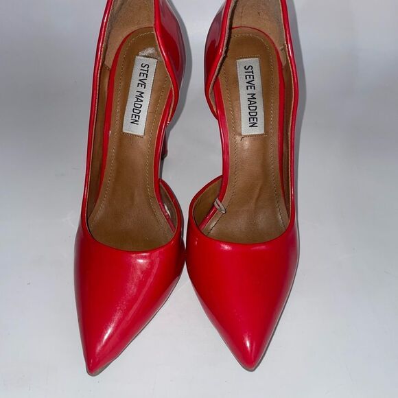 Steve Madden Daisies Red Women's Heels 6M - Picture 7 of 7